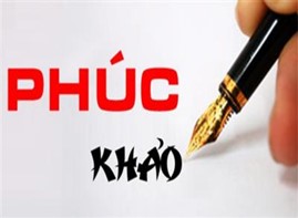 THÔNG BÁO PHÚC KHẢO TUYỂN SINH 10